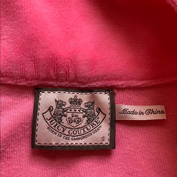 NWOT Juicy Couture Sz Small Signature Zip-up - Picture 3 of 3